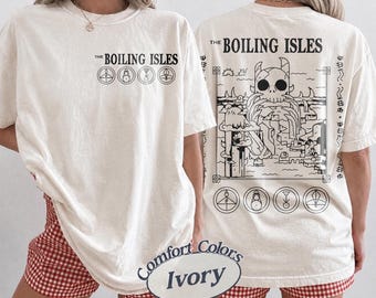Camiseta de The Owl House de The Boiling Isles (dos caras), Sudadera de Disney The Owl House, Camiseta retro de Disney TOH, Camiseta de TOH King, Suéter de The Owl House