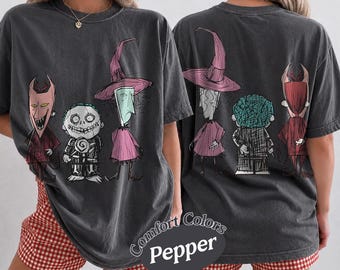 Lock Shock Barrel Ready To Oogie With Boogie Nightmare Before Christmas Comfort Color T-shirt Halloween Spooky Season Shirt Family Trip 2026