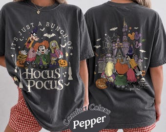 Camiseta retro de Mickey y sus amigos, es solo un montón de Hocus Pocus, conjunto a juego para viaje de chicas en el castillo de Disney de las hermanas Sanderson