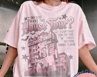 Camiseta inspirada en el Disney Hollywood Tower Hotel Dropping in House Tour, camiseta a juego para la familia de Disneyland, camiseta de los estudios de Disneyworld Hollywood