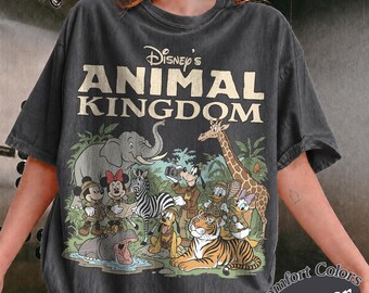 Vintage Disney Animal Kingdom Comfort Colors Shirts, Walt Disney World Safari Tee, Jungle Safari Disney Vacation Tee, Disney Trip 2026 Shirt