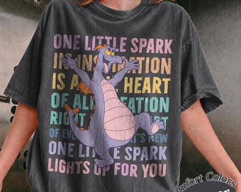Camiseta Figment Dragón Morado, Figment Est. 1983, Camiseta Una Pequeña Chispa de Inspiración, Camiseta Figment Vintage, Camisetas del Mundo