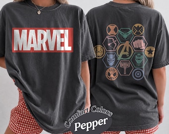 Vintage Avengers Logo Comfort Color Shirt, Marvel Shirt, Avengers Assemble Shirt, Captain America Shirt, Superhero Shirt