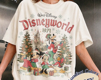 Retro Disney Castle Christmas Shirt, Magic Kingdom, Mickey's Very Merry Christmas Party Shirt, Mickey And Friends Christmas Tee, WDW Xmas