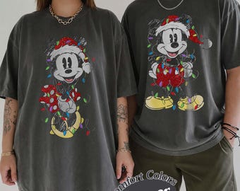 Vintage Mickey And Friends Christmas Shirt, Mickey's Very Merry Christmas Shirt, WDW Disneyland Christmas Party Shirt, Mickey Christmas Tee