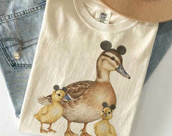 Comfort Colors® Main Street Ducks Disney Park Shirt, Mickey Ears Duck Tee, Duckling Main Street USA, Cute Animal Lover, WDW Family Trip