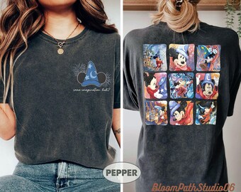 Vintage Walt Disney Fantasy Comfort Farben Shirt, Kinder Disney Shirt, Fantasia Mickey Shirt, Mickey Fantasia Shirt, fantastische Shirts