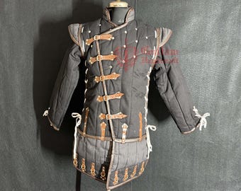 Premium Historical Gambeson Jacket – Quilted Medieval Armor for LARP