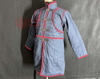 Handcrafted Renaissance Faire Gambeson – Medieval Armor Jacket Costume for LARP