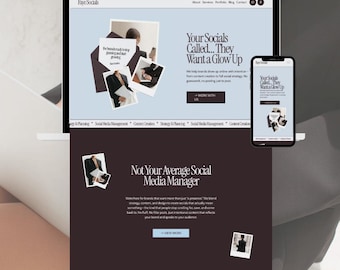 Squarespace 7.1 Vorlage | Marketing-Website für Kreative