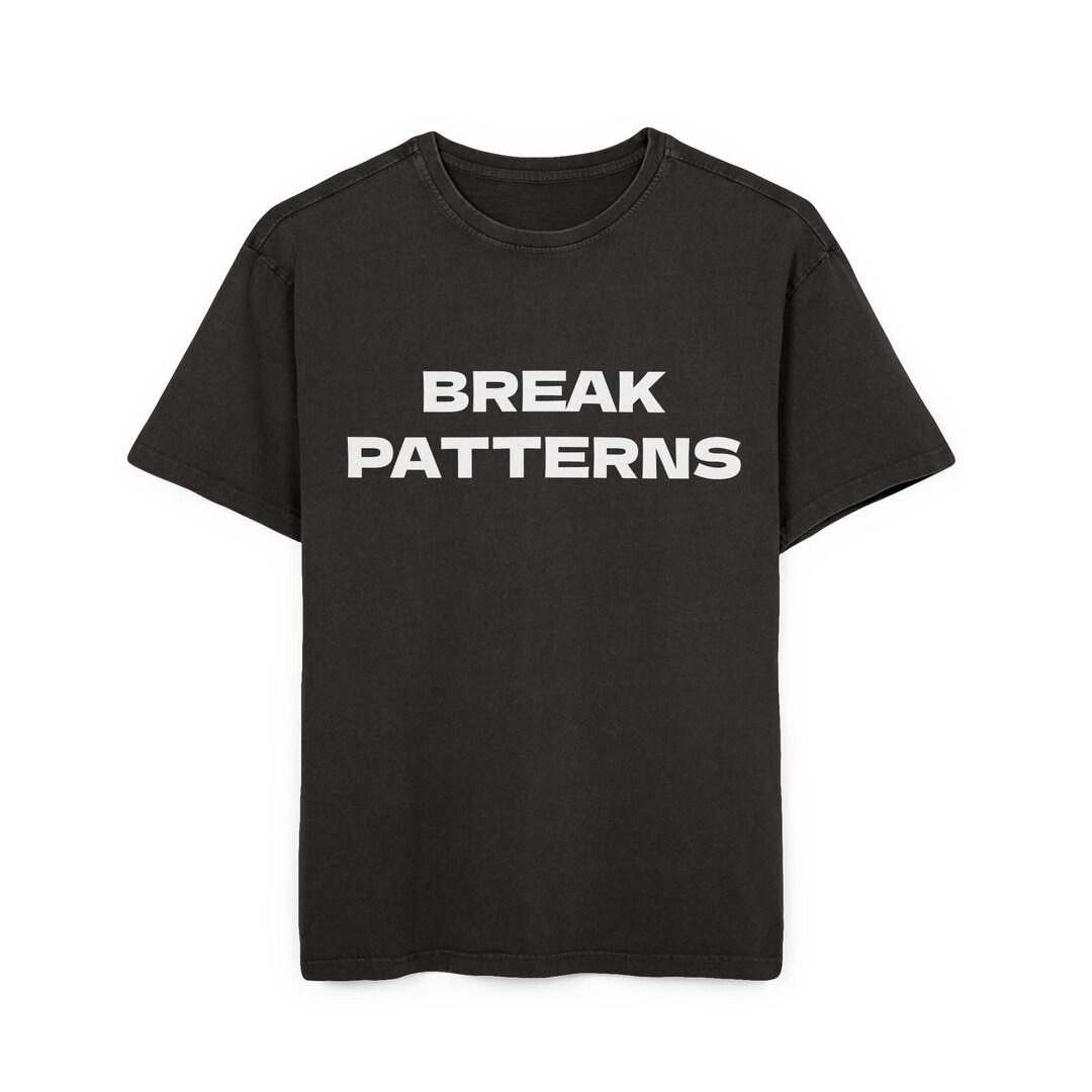 Men's Oversized - Break Patterns Statement T-shirt - Etsy