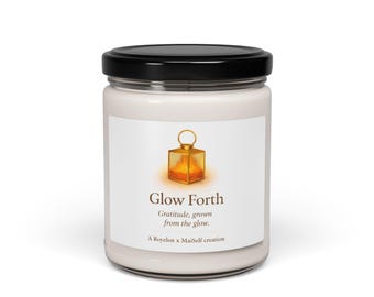 Vela de soja Glow Forth Lantern, 9 oz / Vela perfumada en frasco