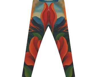 Leggings Volcanic Flow / Estampado integral / Atrevido / Sensual / Brilla