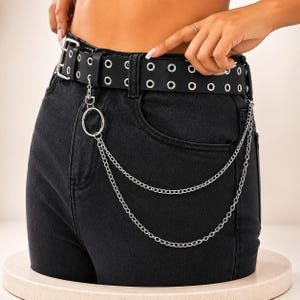 Y2k Chain Belt - Etsy