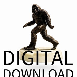 Archivo STL de Pie Grande / Sasquatch / Modelo para impresión 3D / Estatua de criatura mítica