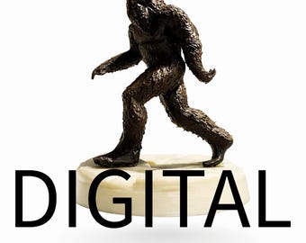 Bigfoot / Sasquatch STL File | 3D Printing Model | Mythical Creature Statue