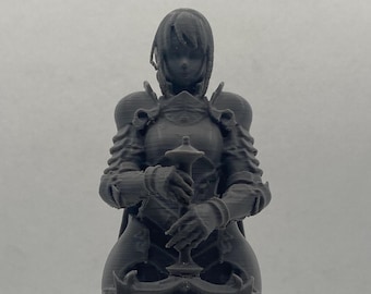 Crimson Sentinel Knight Figure STL| Fantasy RPG Desk Statue (Digital Download)