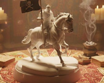 The Death Arcana 3D Model – Mystical Tarot Statue (STL Digital Download)