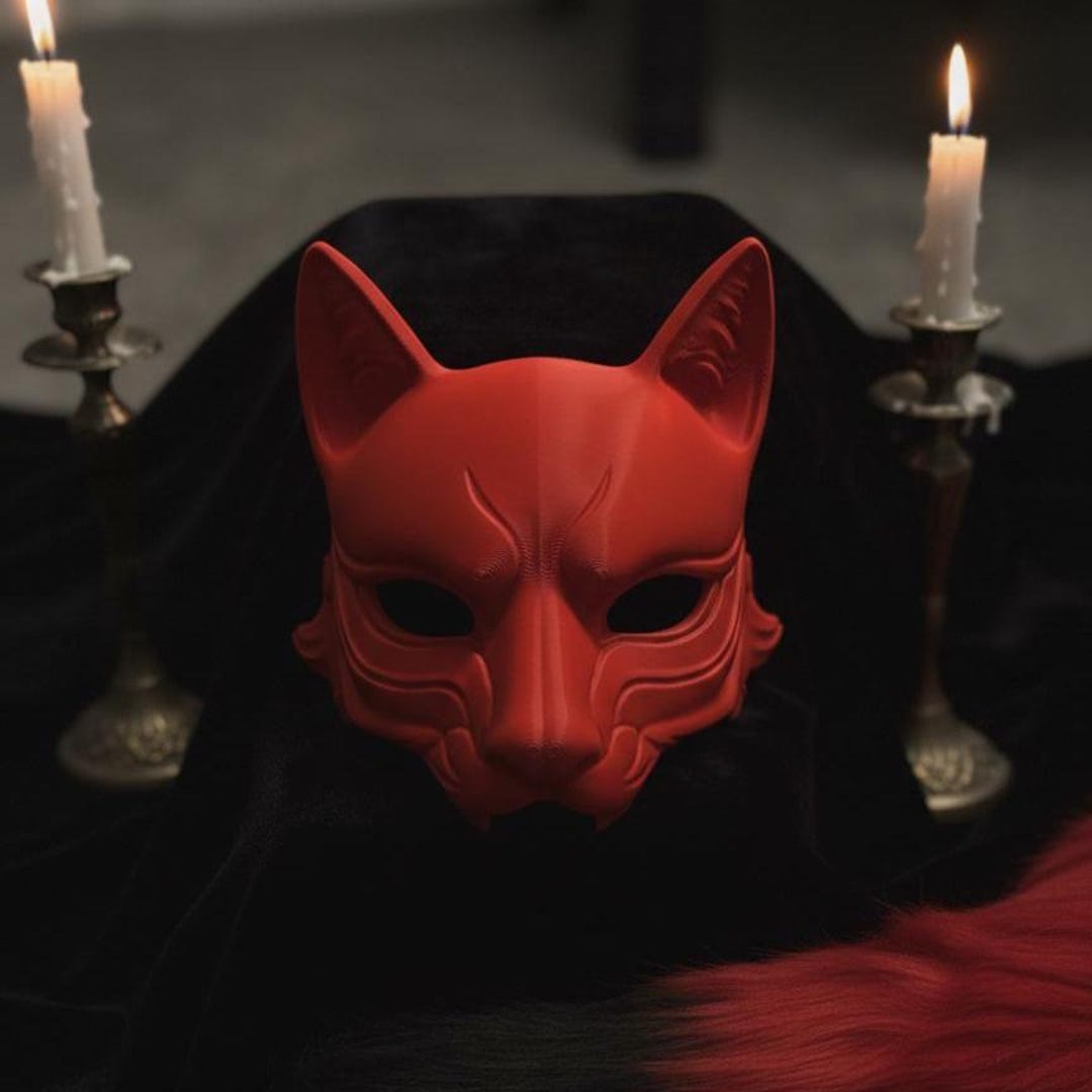 Fox Mask | 3D Printed Wearable Mask | Wall Decor & Fantasy Costume