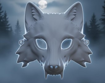 Half Face Wolf Mask – 3D Printed Cosplay Mask