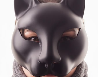 Leopard Mask | 3D Printed PLA Cosplay Costume Accessory (Unpainted)