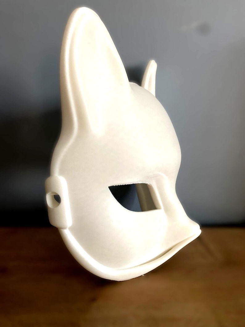 3D Printable Half Cat Mask FDM Friendly STL File | Cosplay, Party ...