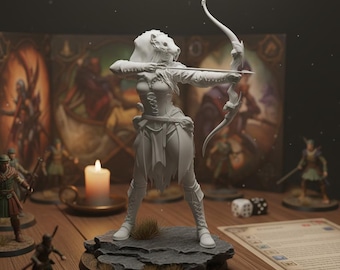 Skull Mask Hunter  – Dark Fantasy Archer STL File (Digital Download)