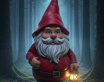 Gnome STL File | Fantasy Character Statue | High Detail 3D Printing Model