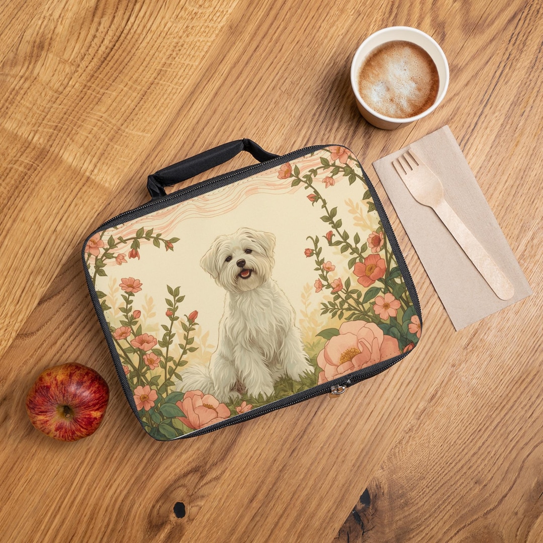 maltese-dog-with-blossoms-lunch-bag-insulated-bag-gift-for-maltese