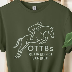 OTTB Sweatshirt:  OTTB Thoroughbred horse shirt, Equestrian Eventing Apparel, Horse Lover Gifts