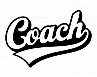 Coach Logo SVG, PNG: Trainer Gift, Mentor, Personal Trainer, T-Shirt Design, Cut File, Instant Download