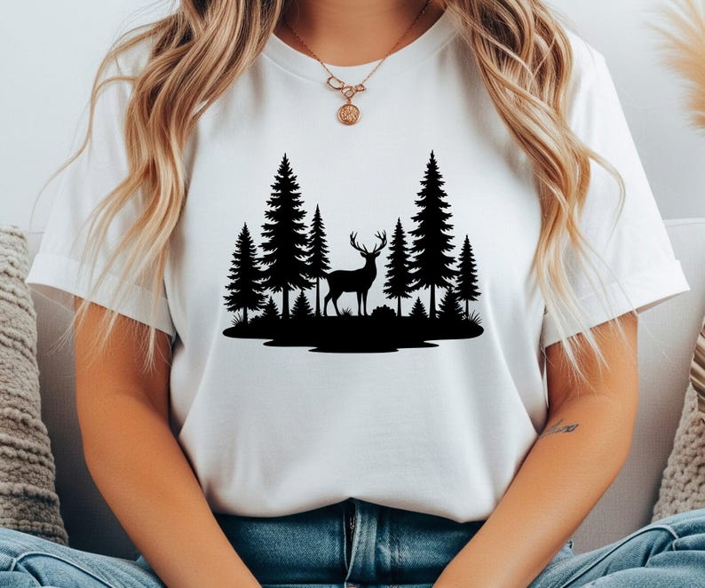 Deer in the Forest SVG Bundle: Buck, Forest Deer, Hunting, Deer Head ...