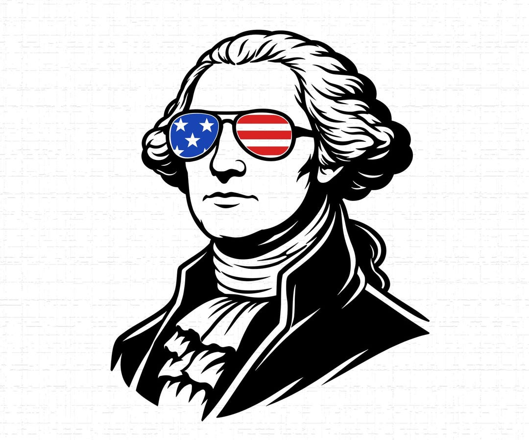 George Washington SVG, PNG, Patriotic President Portrait, Founding ...