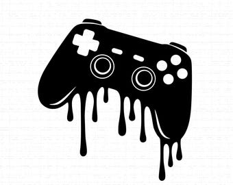 Gamer Controller Splatter Drip SVG: T-Shirt Design, Video Game, Gaming, Esport, Gamer Gift, Cut Files, SVG, PNG, Instant Download