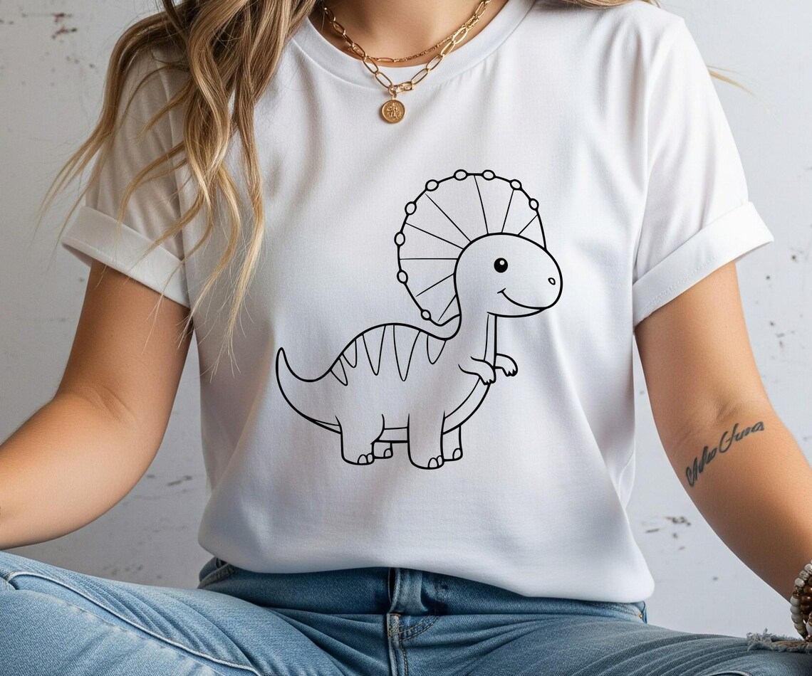 Cute Dinosaur SVG Bundle: Dino Clipart for Kids and Nursery Decor ...