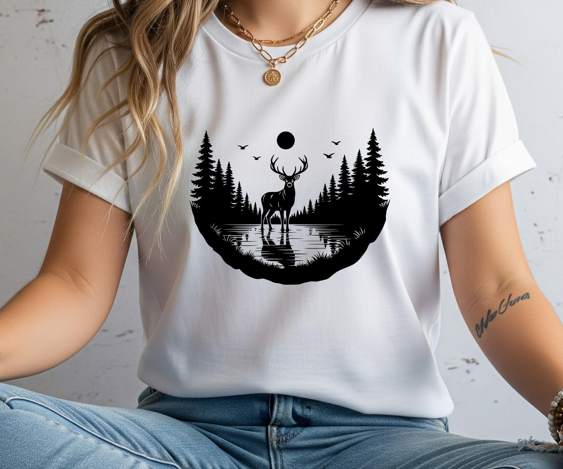 Deer in the Forest SVG Bundle: Buck, Forest Deer, Hunting, Deer Head ...