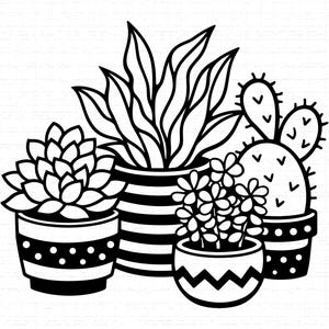 Succulent Silhouette - Etsy