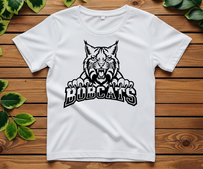 Bobcats Mascot SVG: T-shirt Design, Bobcats Team Sports Logo, Game Day ...