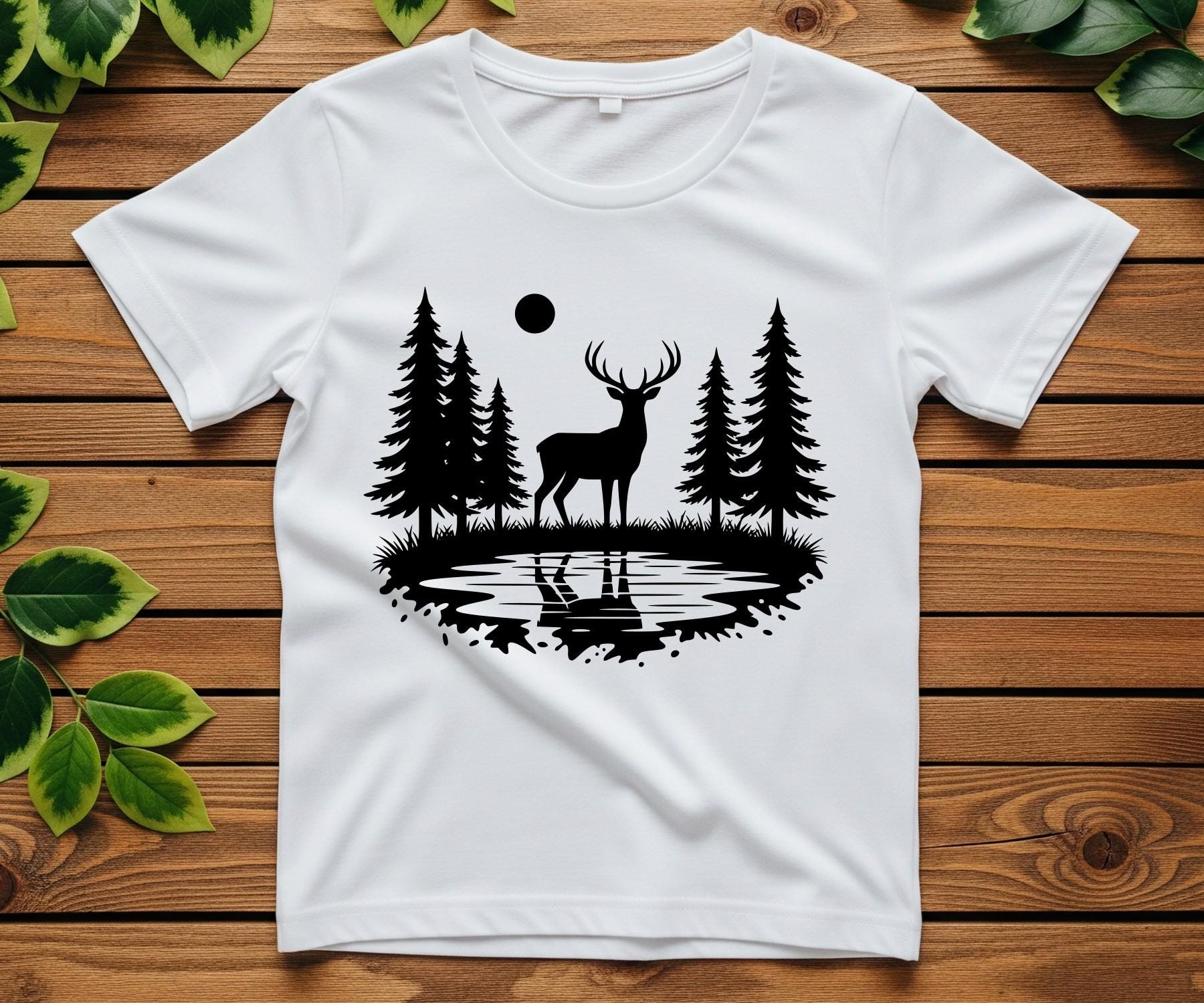 Deer in the Forest SVG Bundle: Buck, Forest Deer, Hunting, Deer Head ...
