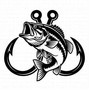cool fish hook svg SVG, Fishing SVG, Fisherman SVG, Bass Fish Swordfish Hook Svg, Swordfish Svg,