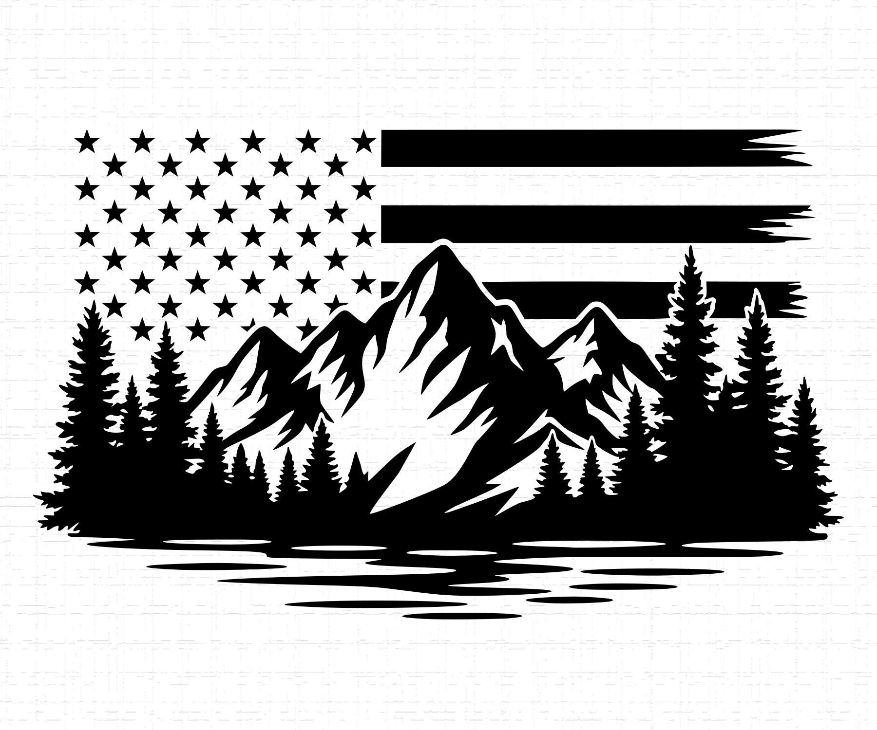 Mountain Flag - Etsy