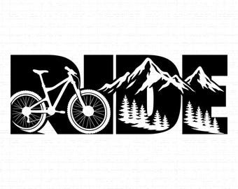 MTB Ride SVG, PNG, Mountain Bike, Adventure, Downhill Svg, Biker Life, Bicycle, Extreme Sports, Cycling Shirt Cut File, Cricut, Silhouette
