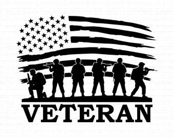 Veteran Flag SVG: Patriotic, Veteran Gift, Memorial Day, July 4th, Veterans Day, Cut Files, SVG, PNG, Instant Download