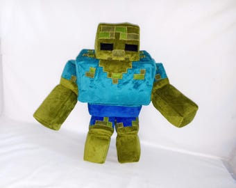 Plush by reference.Minecraft-inspired plush toy.  Sewing a plush toy to order. Custom plush.