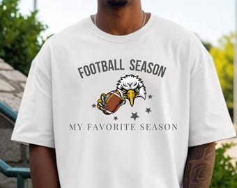 Comfort Colors® Football Season Shirt, Vintage American Football T Shirt, Game Day Tee, Retro Sports Shirt, Football Gift for Men Women