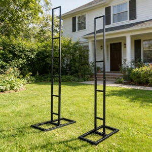 Metal Ladder Display Stand: Multi-Level Wedding Flower Rack for Ceremonies & Events