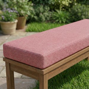 Rose Outdoor Bankauflage – 5 oder 8 cm stark, mit Reißverschluss, wasserabweisend, UV-beständig, kühlend, abriebfest & schimmelresistent