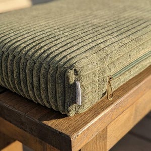 Cordvelours Bankkissen nach Maß
