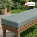 Custom outdoor bench cushion – 5 or 8 cm thick, with zipper, water-repellent, UV-resistant, cooling, abrasion-resistant & mold-resistant