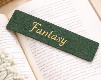 Personalised Embroidered Felt Bookmark | Custom Name Bookmark | Book Lover | Teacher Gift | Reader
